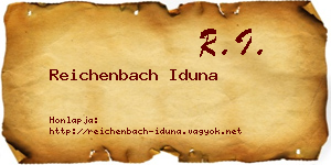 Reichenbach Iduna névjegykártya